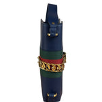 Gucci Navy Blue Sylvie Leather Crossbody Bag
