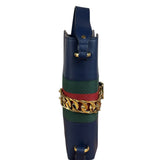 Gucci Navy Blue Sylvie Leather Crossbody Bag