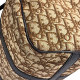 Christian Dior Brown Leather Trotter Boston Handbag