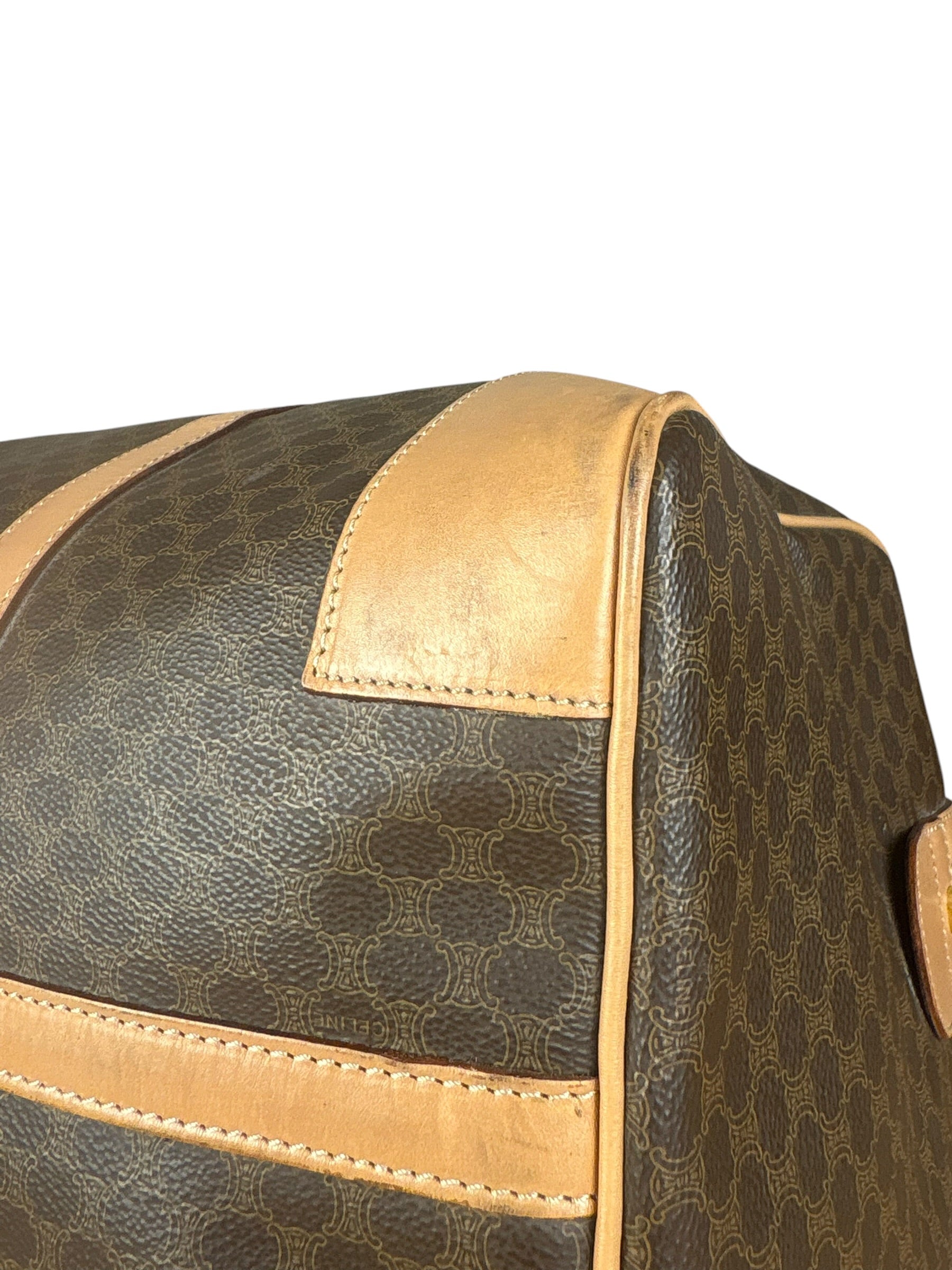 Celine Vintage Macadam Boston Bag