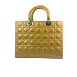 Christian Dior Gold Patent L Lady Dior