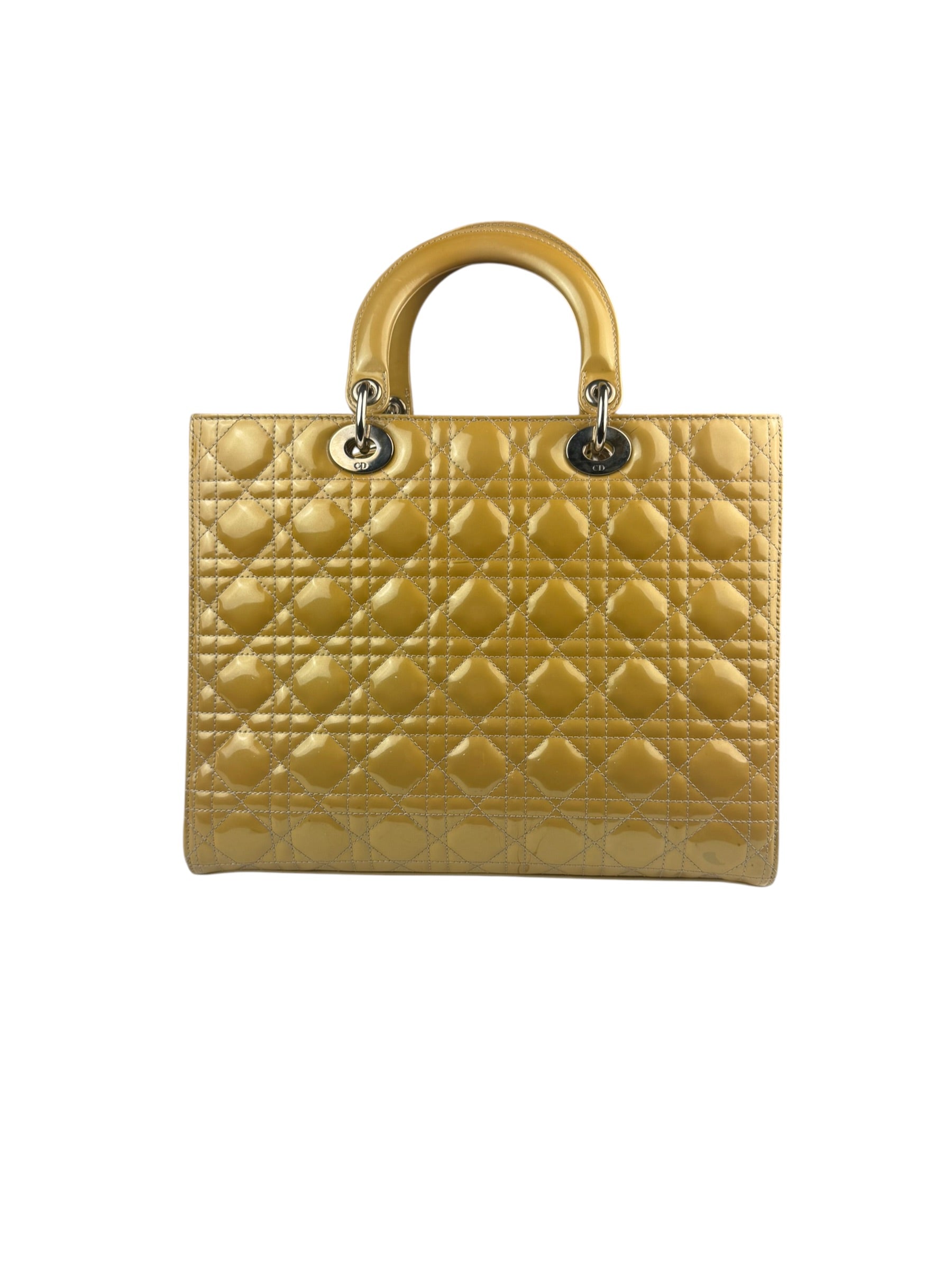 Christian Dior Gold Patent L Lady Dior