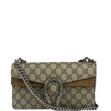 Gucci Beige Leather GG Dionysus Shoulder Bag
