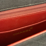 Chanel Jersey Quilted Mademoiselle Lock Flap Bag 1989