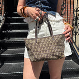 Fendi Vintage FF Zucchino Tote Bag