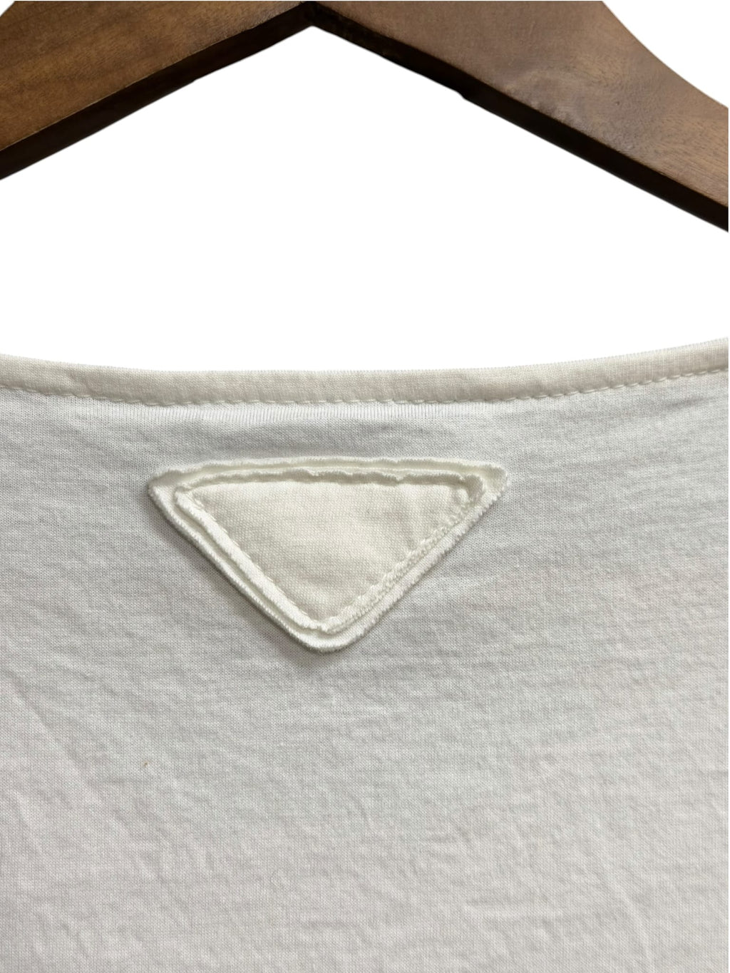Prada White Cotton Pocket Tank Top