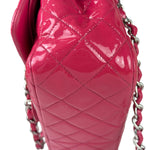 Chanel Hot Pink Large Patent Leather Double Flap Shoulder Bag 2014