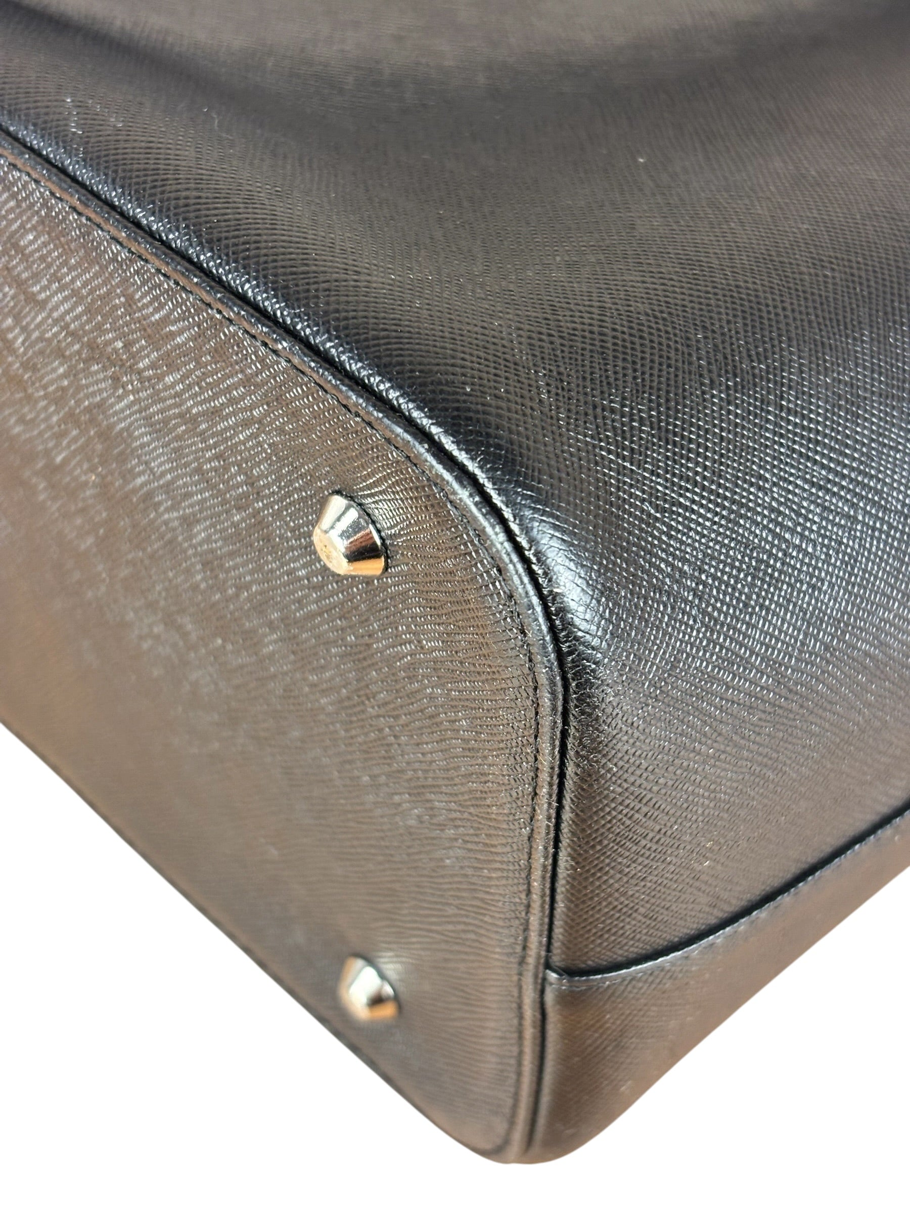 Burberry Black Saffiano Leather Tote Bag