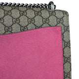 Gucci Pierced Heart Patches Dionysus Chain Shoulder Bag