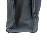 Hermes Vintage Blue/Brown Fourre-Tout Canvas Tote Bag MM