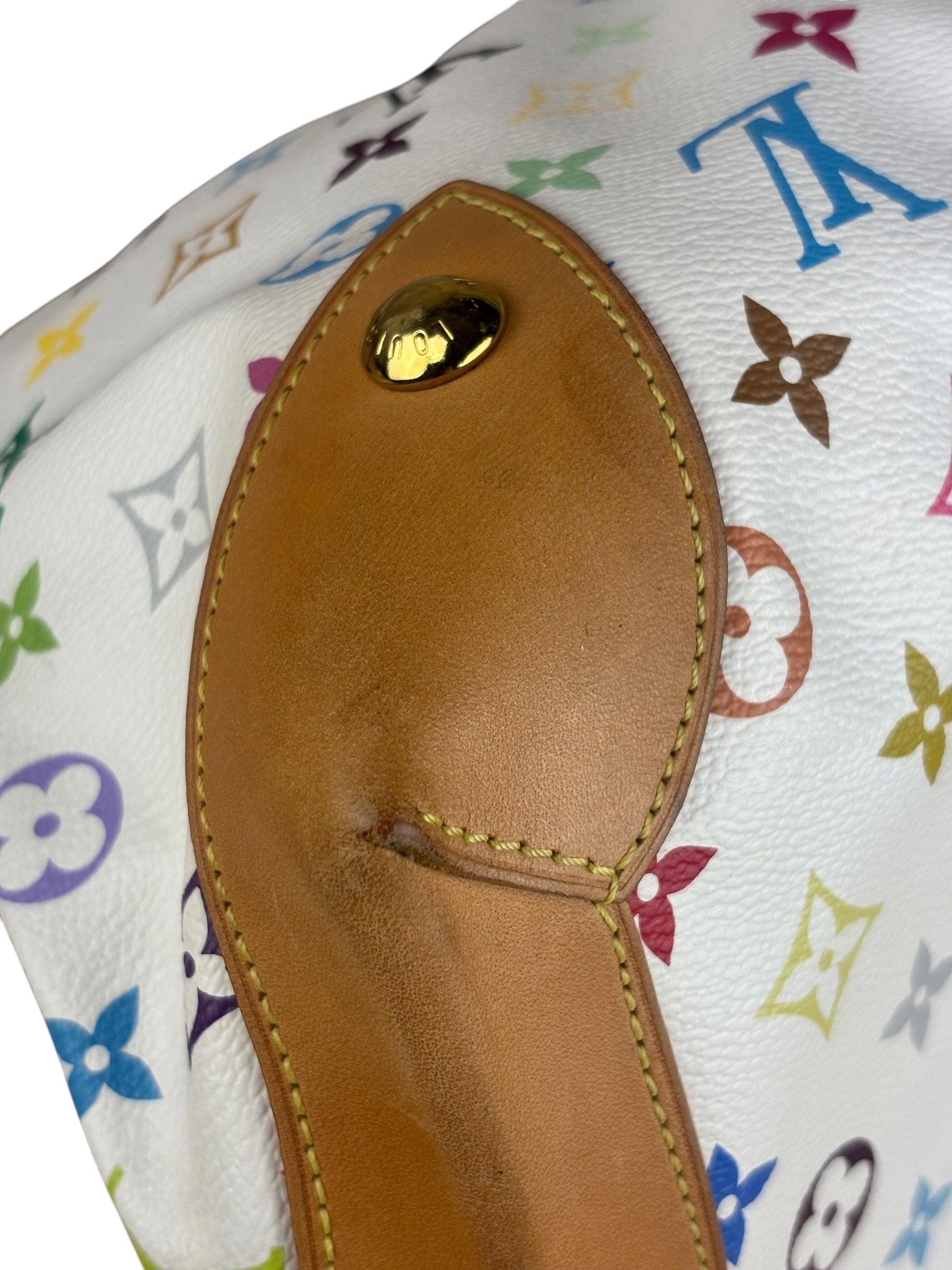 Louis Vuitton White Murakami Ursula Handbag