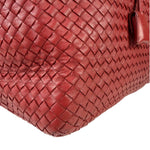 Bottega Veneta Red Intrecciato Montaigne Bag