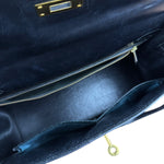 Hermes Kelly 32 Black Box Leather 1991