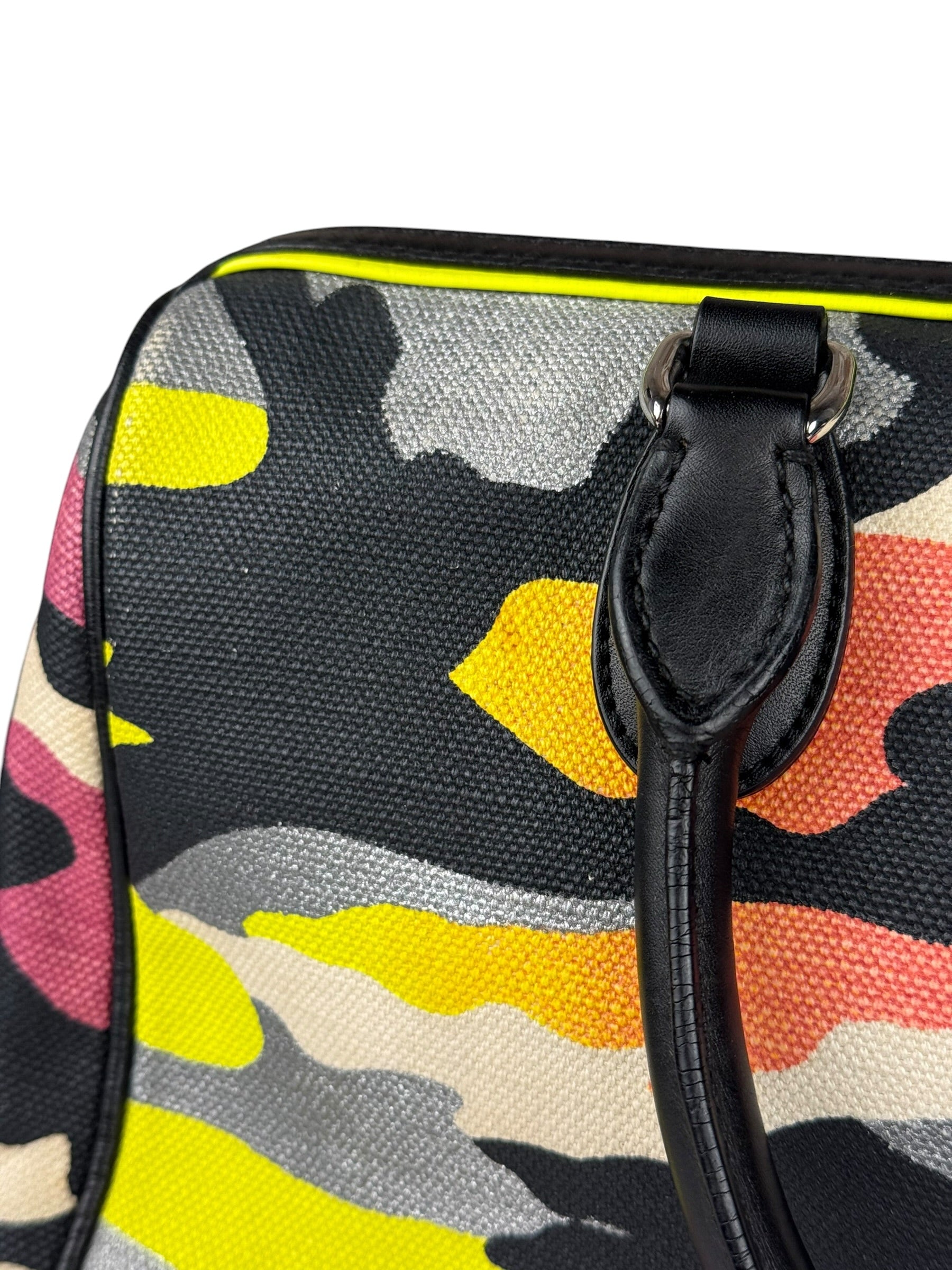 Christian Dior x Anselm Reyle Camouflage Boston Bag