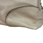 Celine Vintage Ivory Leather Boogie Handbag