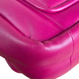Chanel Fuchsia Pink Leather Puffy Flap Bag 2019