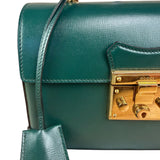 Gucci Green Padlock Bamboo Handle Handbag