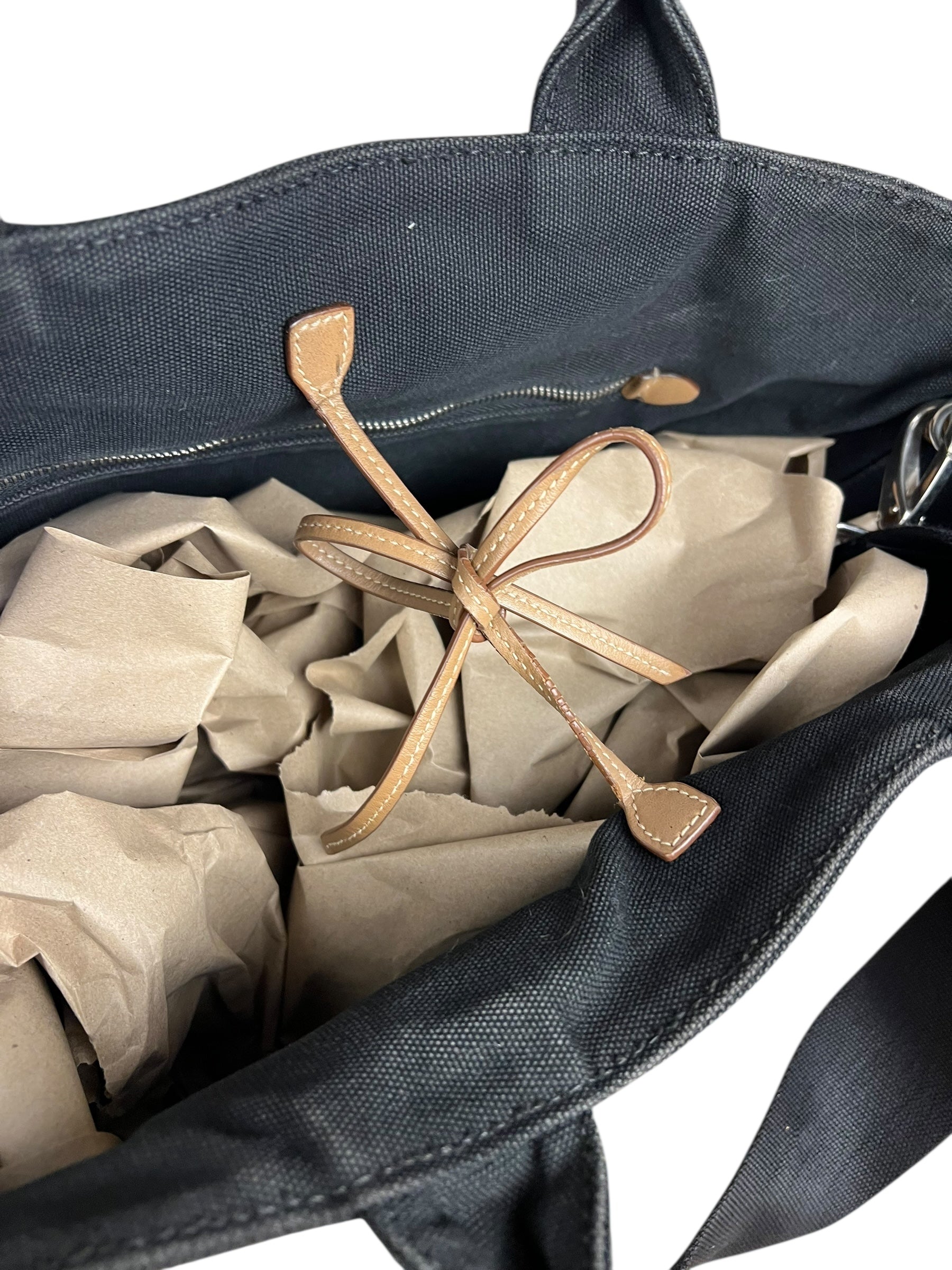 Prada Black Canapa 2Way Handbag