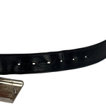 Gucci Silver-Toned Leather Belt