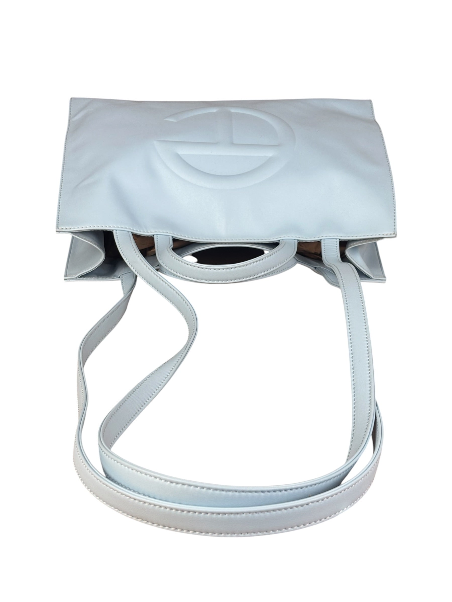 Telfar Light Blue Shopping Tote Bag