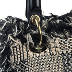 Christian Dior Black/White Tweed Lady Dior Two-Way Bag