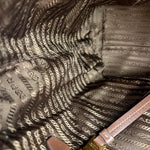 Prada Vintage Jacquard Logo Tote Brown