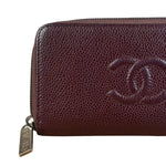 Chanel CC Caviar Leather Timeless Zip-Around Wallet-2014