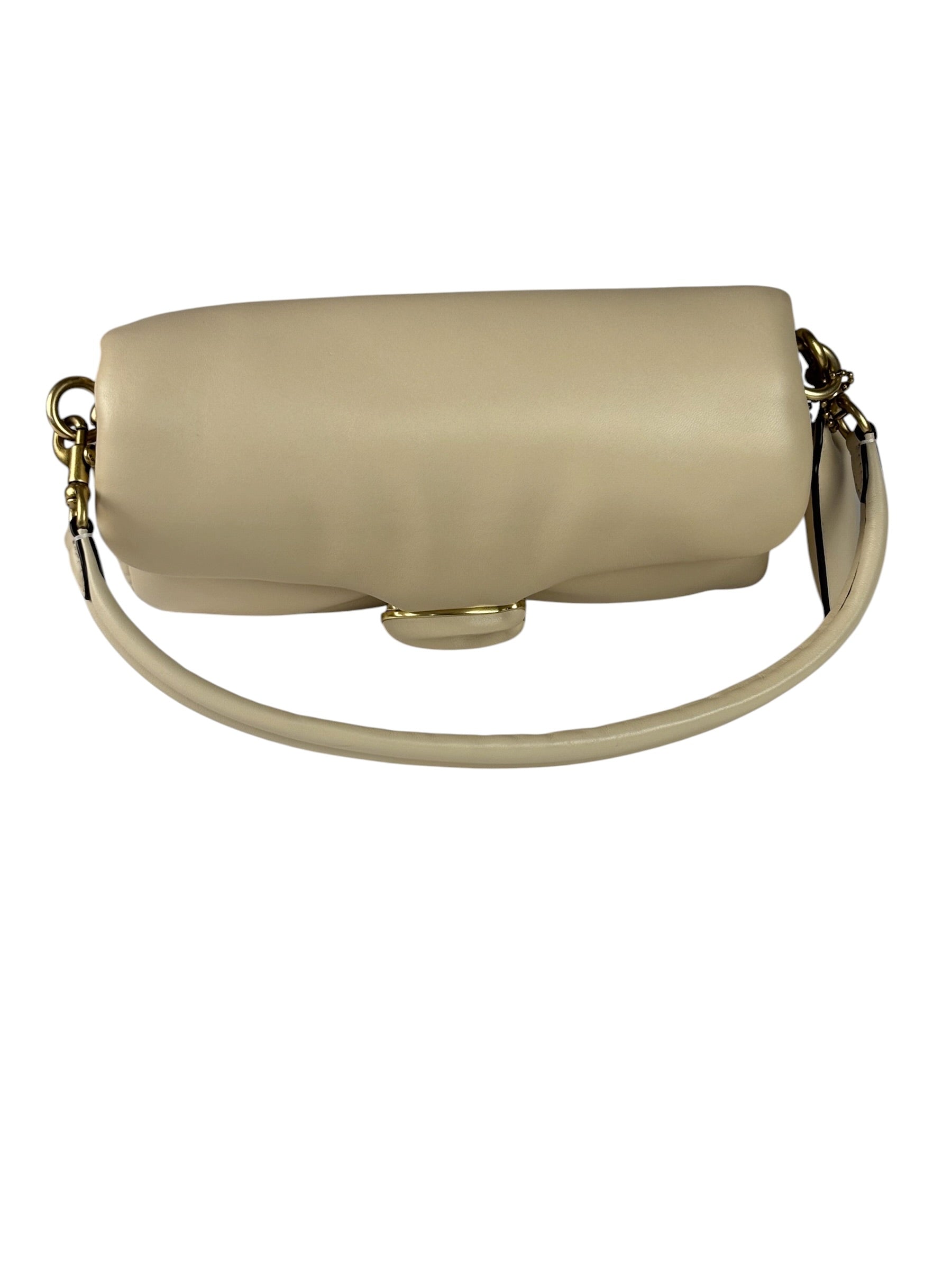 Coach Beige Leather Pillow Tabby 26 Shoulder Bag