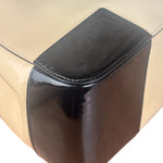 Gucci Cream/Beige Patent Leather Square Hand Bag