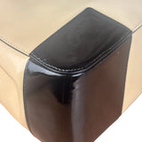 Gucci Cream/Beige Patent Leather Square Hand Bag
