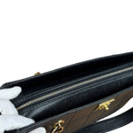 Chanel Black Choco Bar Stitch Caviar Chain Tote 2002