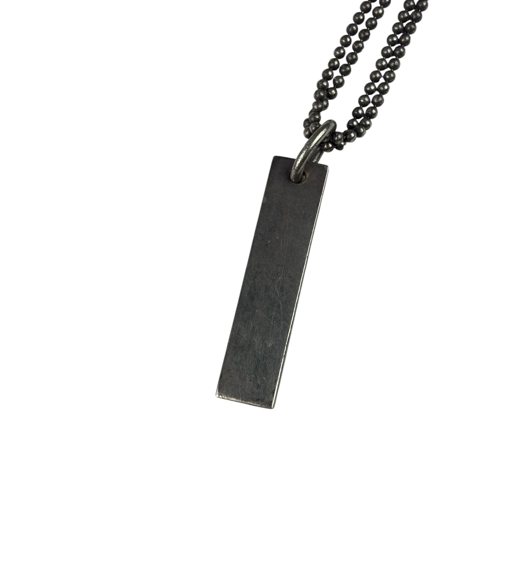 Gucci Bar Tag Double Strand Necklace
