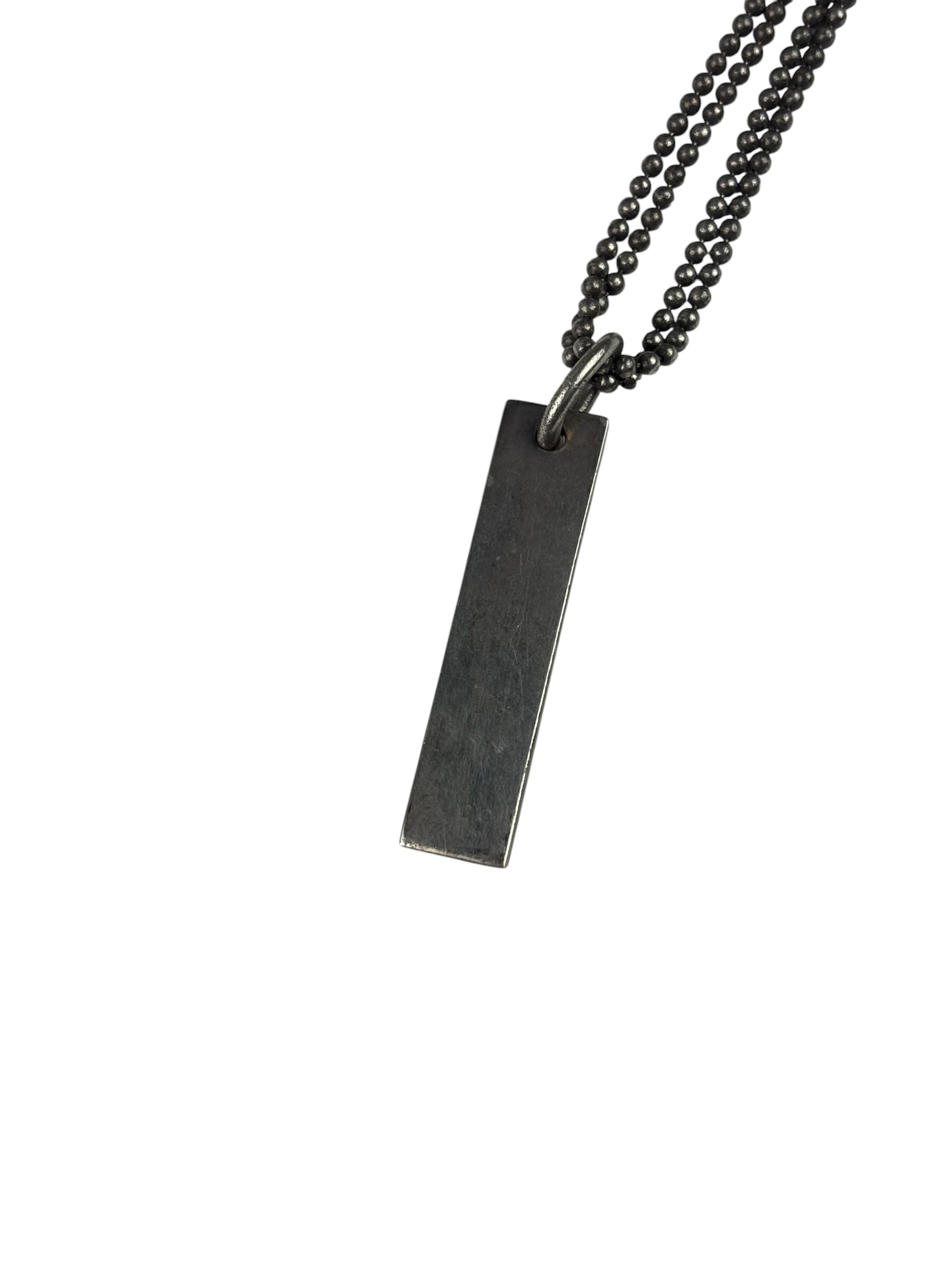 Gucci Bar Tag Double Strand Necklace