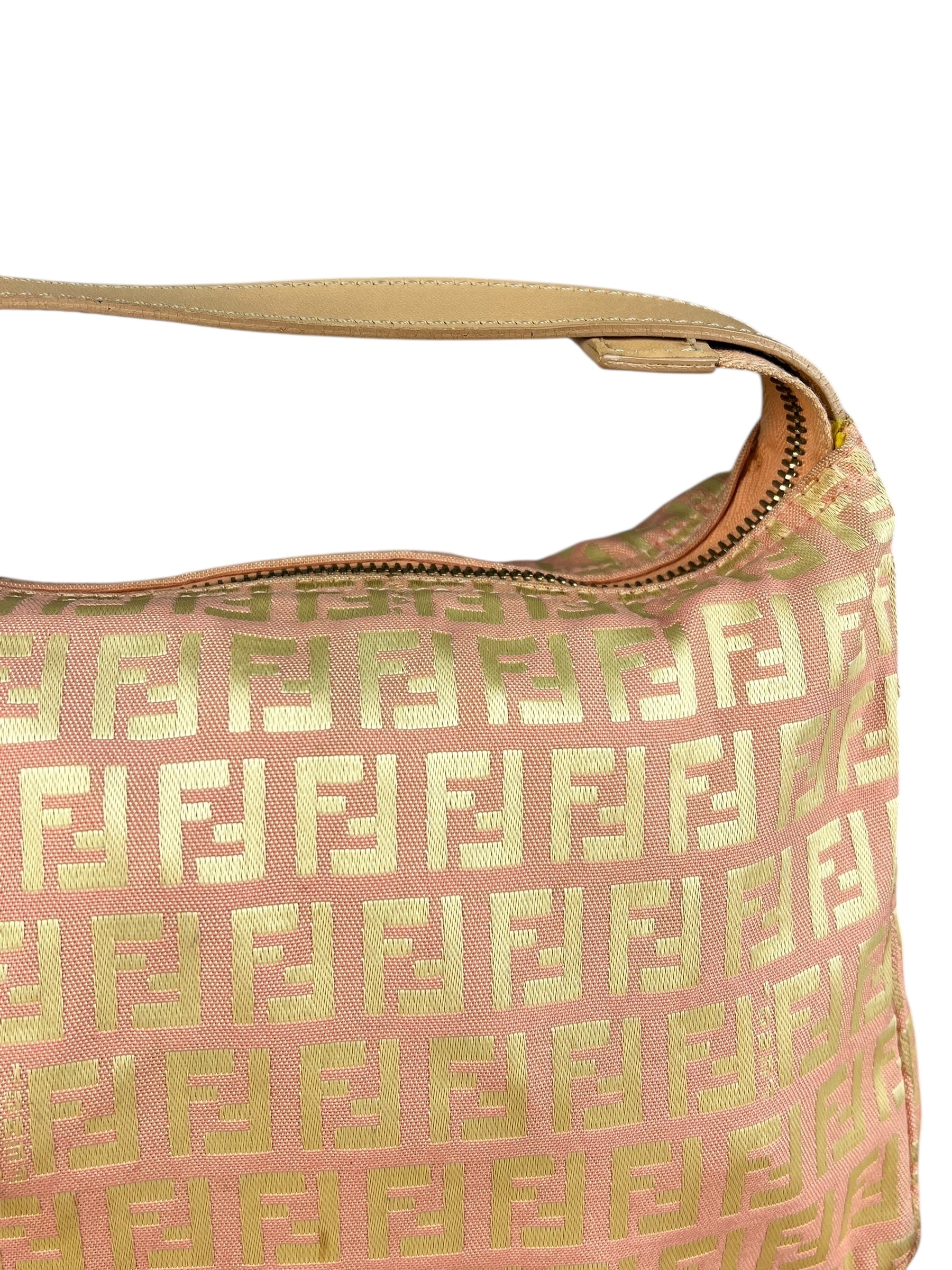 Fendi Vintage Pink Zucca Pochette