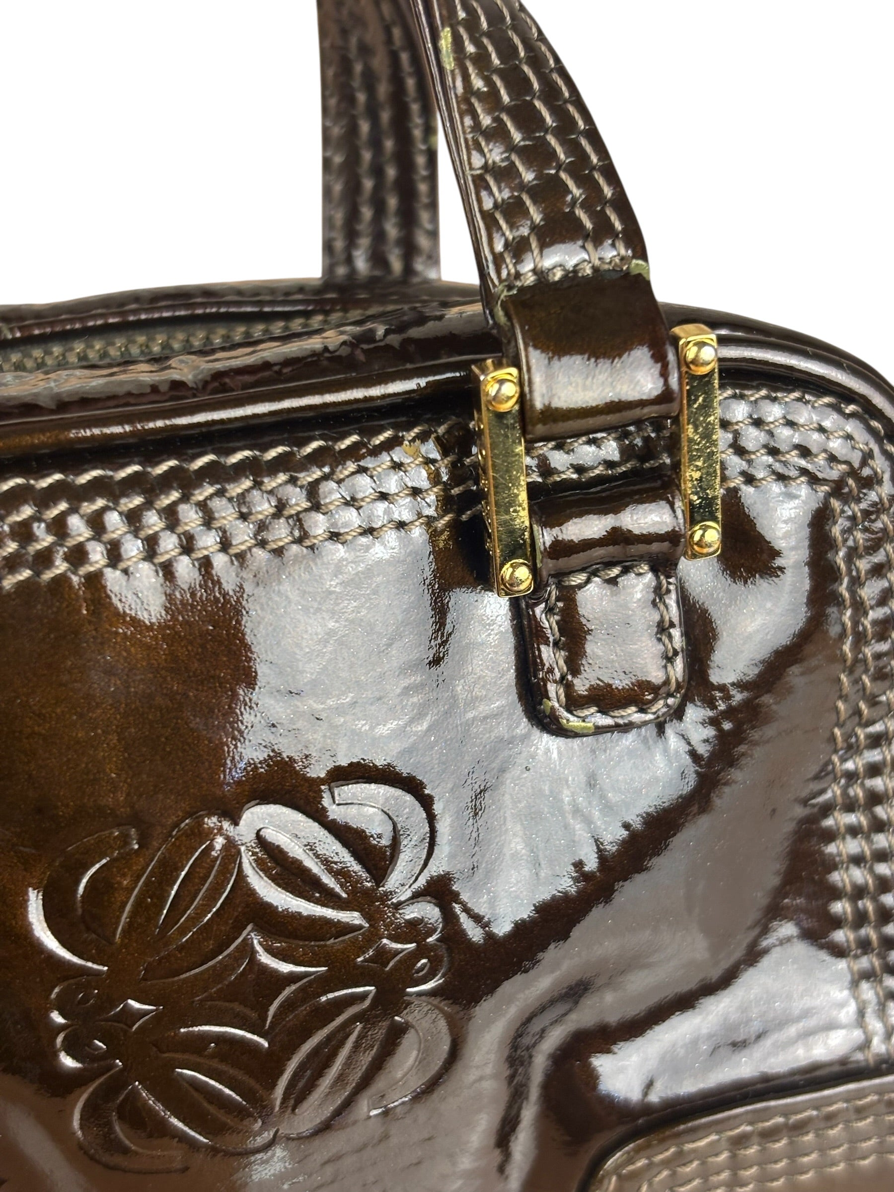 Loewe Patent Leather Micro Amazona Mini Bag