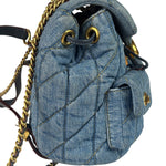 Coach Blue Denim Mini Tabby Backpack