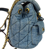 Coach Blue Denim Mini Tabby Backpack