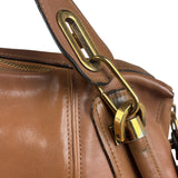 Chloe Caramel Tan Leather Paraty Medium Two-Way Bag