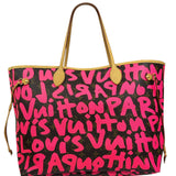 Louis Vuitton x Stephen Sprouse Graffiti Pink/Brown Monogram Neverfull GM