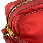 Prada Red Nylon Camera Crossbody Bag