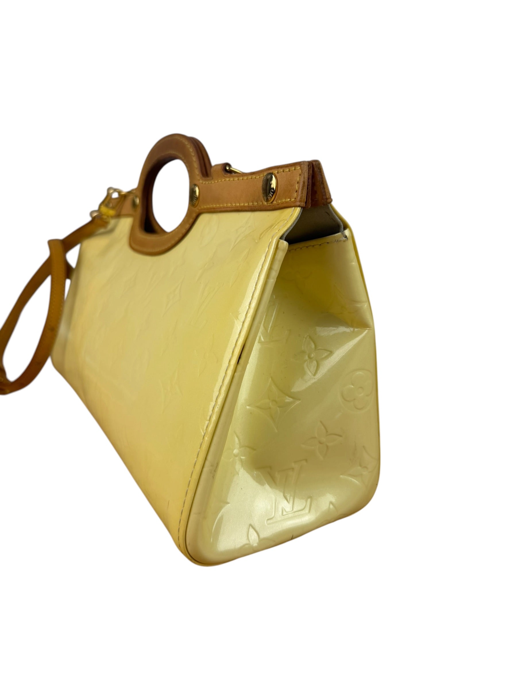 Louis Vuitton Yellow Vernis Roxbury Dive Two-Way Bag