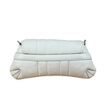 Gucci White Puffer Leather Horsebit Shoulder Bag