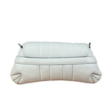 Gucci White Puffer Leather Horsebit Shoulder Bag