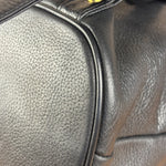 MCM Vintage Black Leather Studded Drawing Backpack
