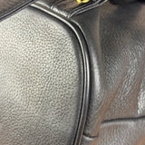 MCM Vintage Black Leather Studded Drawing Backpack