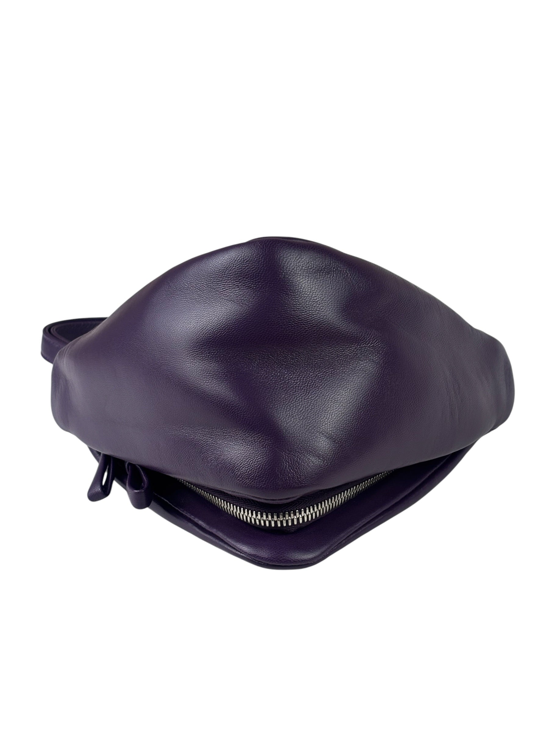 Prada Purple Nappa Leather Triangle Two-Way Bag