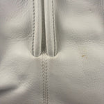 Burberry White Leather Bamboo Cinch Tote