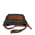 Chloe Dark Gray/Blue Harley Denim/Leather Crossbody Bag