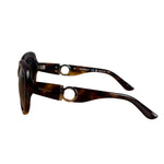 Salvatore Ferragamo Tortoise Oversized Sunglasses