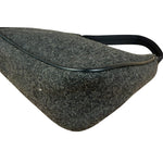 Prada Charcoal Gray Wool Sport Mini Hobo Bag
